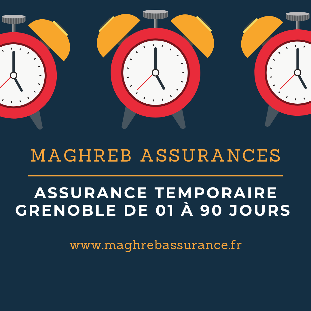 Assurance temporaire voiture Grenoble – Export Maghreb et transit Algérie Assurance voiture temporaire à Grenoble – 90 jours pour la Tunisie ou le Maghreb